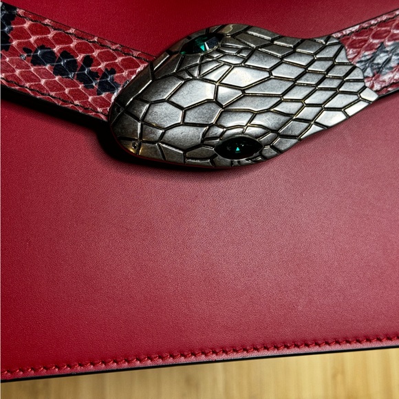 🐍GUCCI🐍Lilith Snakeskin Flap Shoulder Bag - Picture 6 of 15